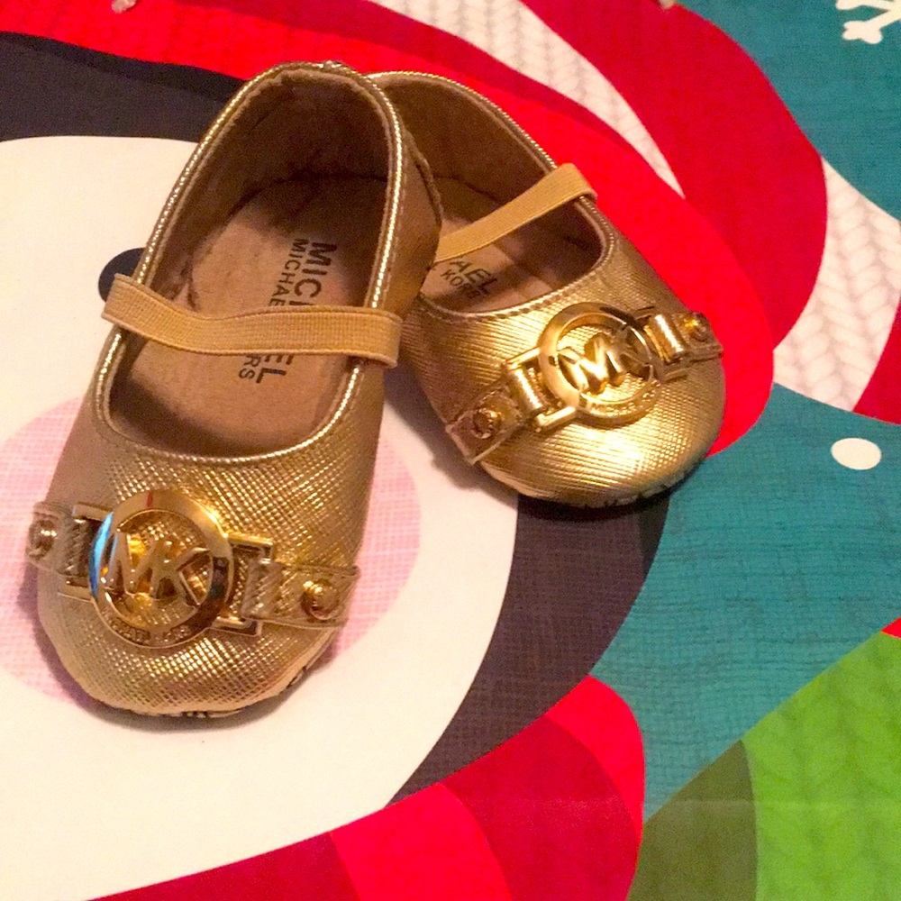 Micheal Kors | MK | Baby Girl Flats sz 2 Gold